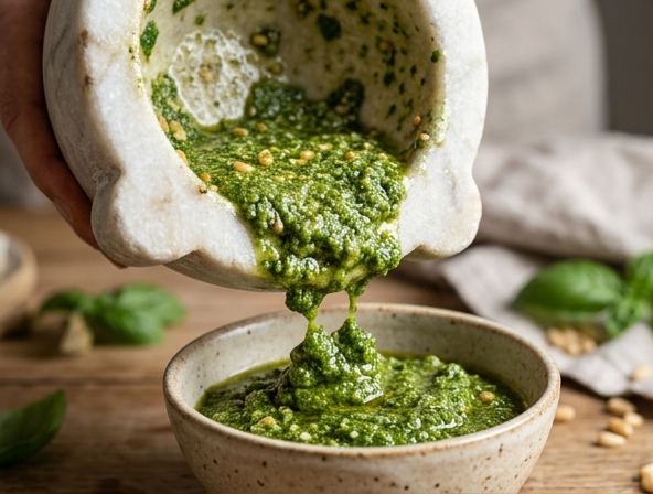 Pesto de Janela: Domine o Verde Vibrante em 5 Minutos!