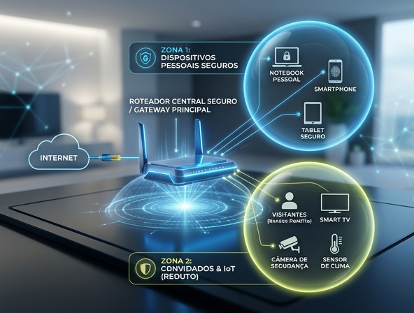 Wi-Fi de Convidados: Blinde sua Rede e Isole o Perigo Já!