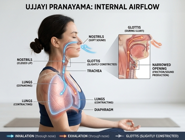 Respiração Ujjayi: Domine a Dor e o Foco Mental Já!